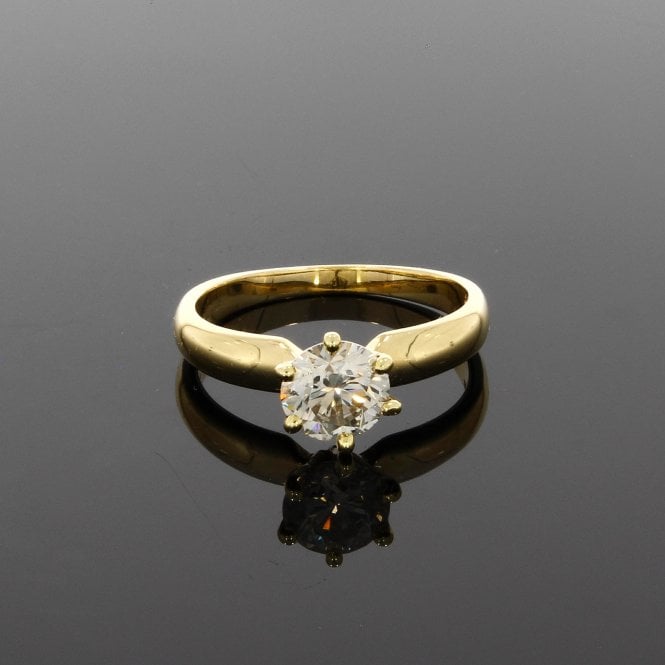 1.06ct Brilliant Cut 18ct Yellow Gold Solitaire Ring