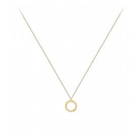 9ct Circle Diamond Necklace