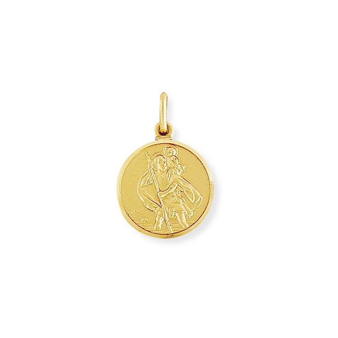 9ct Round St. Christopher Medallion