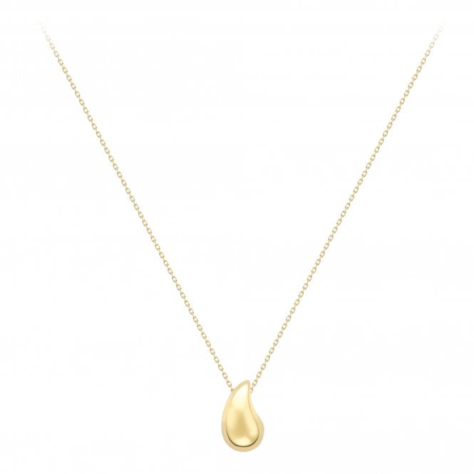 9ct. Tear Drop Pendant with Chain