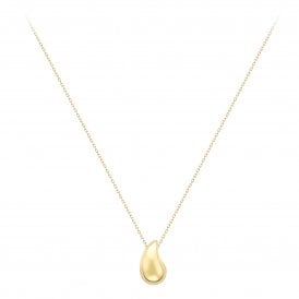 9ct. Tear Drop Pendant with Chain