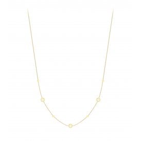 9ct Yellow Gold Clover Chain Necklace