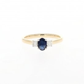 9ct Yellow Gold Diamond Ring