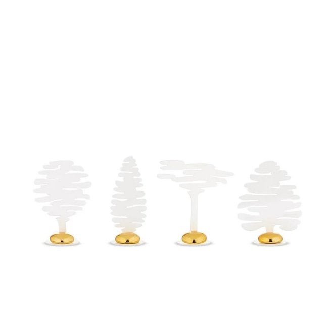 Alessi Barkplace Tree Place Markers (BM18S4 W) 