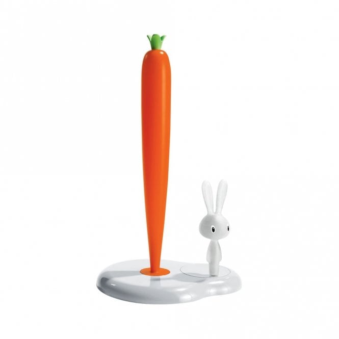 Alessi Bunny & Carrot White Kitchen Roll Holder (ASG42 W)