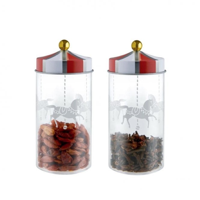 Alessi Circus Spice Jars set of 2 (MW68S2)