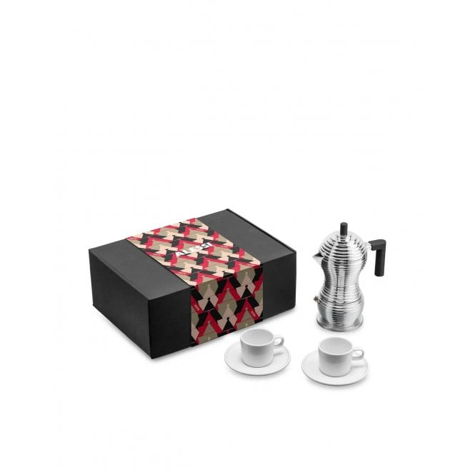 Alessi & Coffee Set (MDL02BSET) (Pot and 2 Cups)