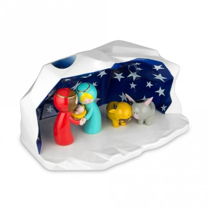 Alessi Crib Happy Eternity Baby Ornament (AGJ01 W)