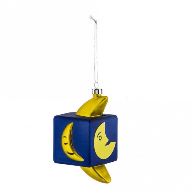 Alessi Cubik Moon Cube Xmas Decoration (GJ02 8)