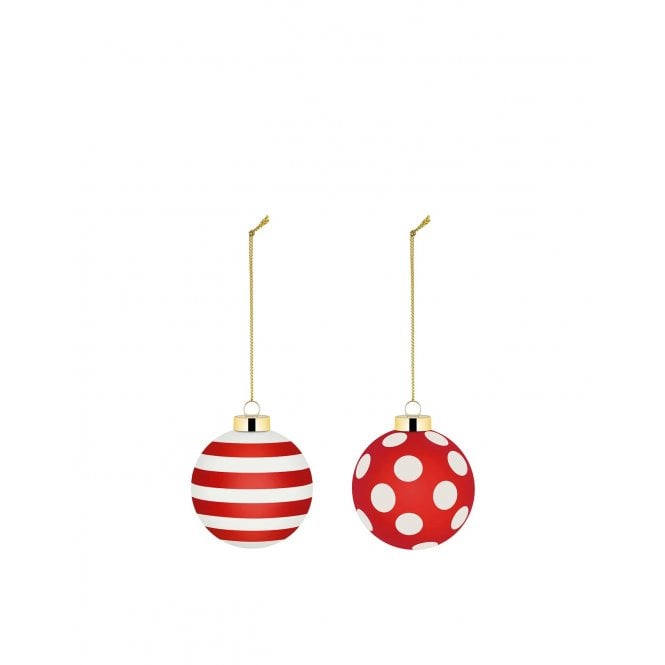 Alessi Delight Set of 2 Baubles (NZ04SET2)