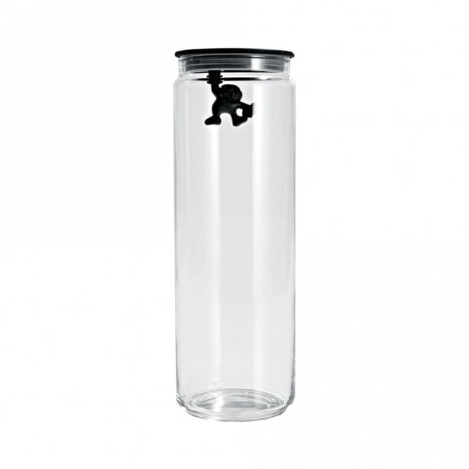 Alessi Gianni A Little Man Holding On Tight Jar Black (AMDR08 B)