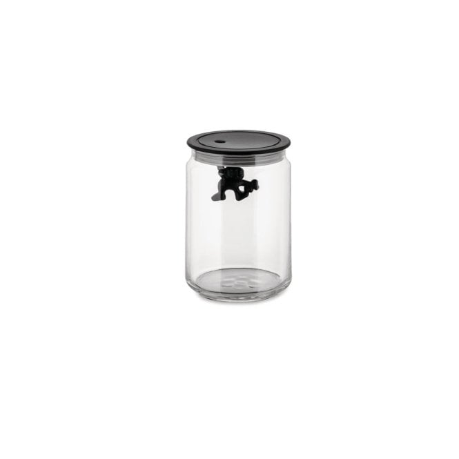 Alessi Gianni A Little Man Holding On Tight Jar Light Black (AMDR04 B)