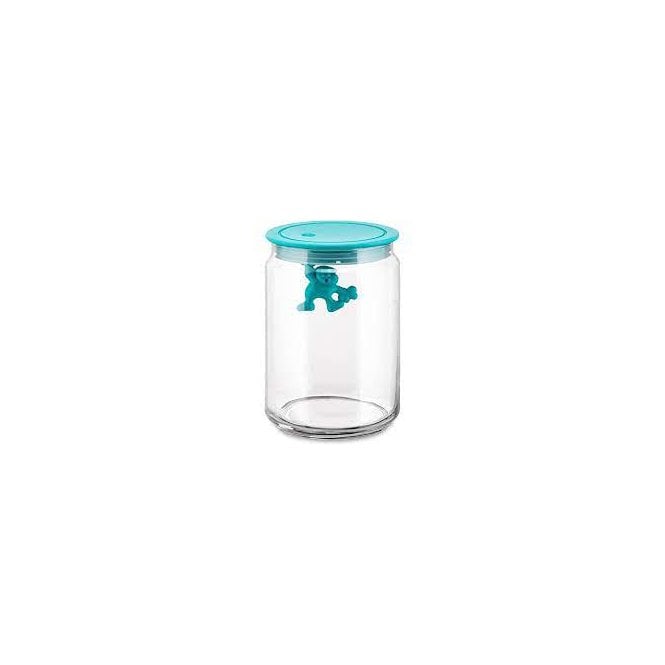 Alessi Gianni A Little Man Holding On Tight Jar Light Blue (AMDR05 AZ)