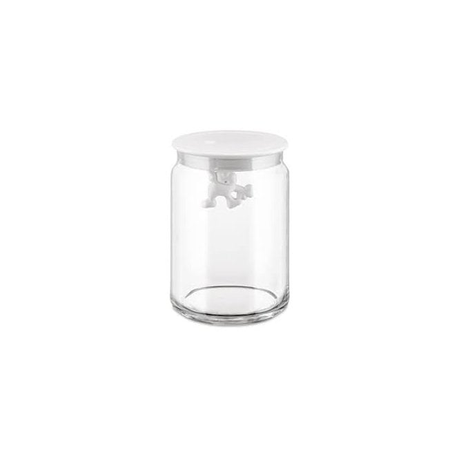 Alessi Gianni A Little Man Holding On Tight Jar White (AMDR05 W)