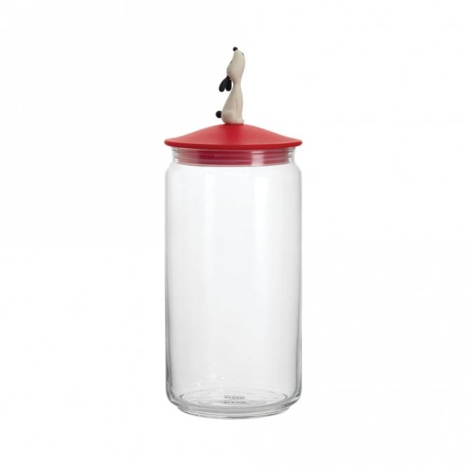 Alessi Lula Dog Food Jar Red (AMMI21 R)