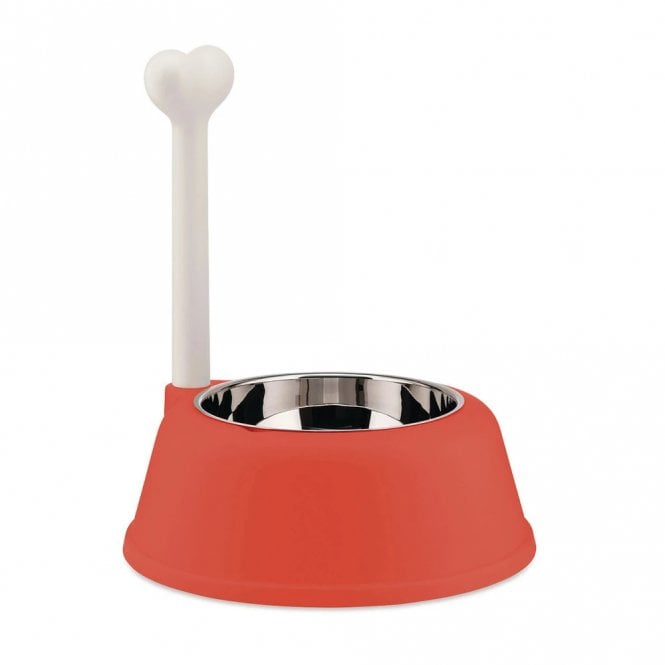 Alessi Lupita Dog Bowl Red Orange (AMMI02 RO)