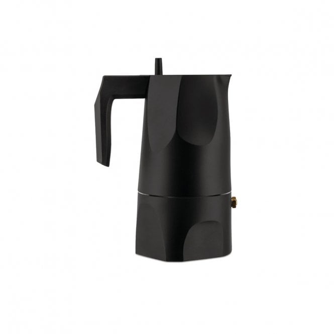 Alessi Ossidiana Espresso Coffee Maker Black (MT18/3 B)
