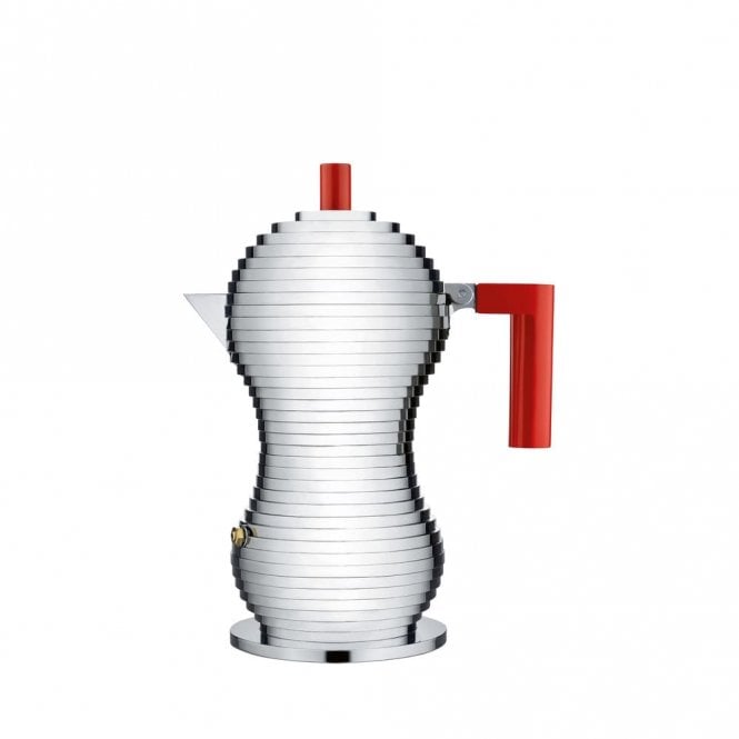 Alessi Pulcina Espresso Coffee Maker Red (MDL02/3R)