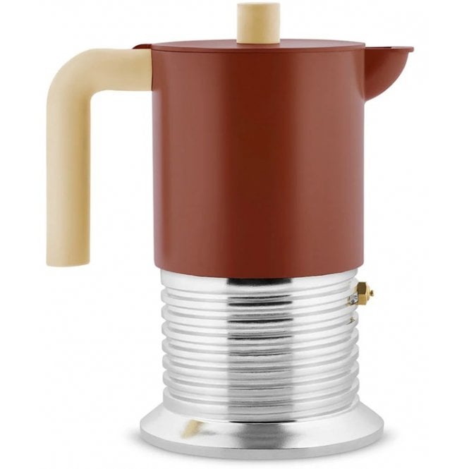 Alessi Vite Espresso Coffee Maker Brown 6 Cups PM01/6 BR