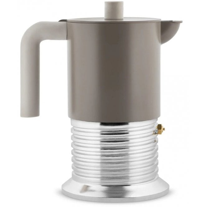 Alessi Vite Espresso Coffee Maker Warm Grey 6 Cups PM01/6 WG