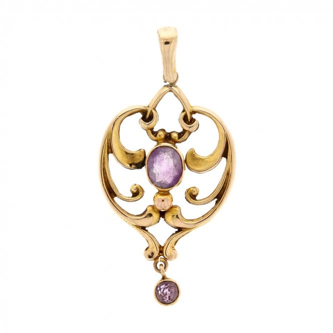 Amethyst 9ct Gold Pendant