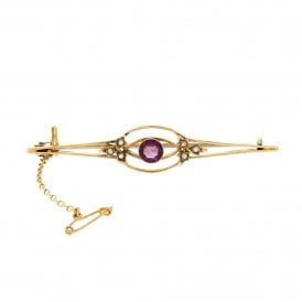 Vintage 9ct Pearl Brooch