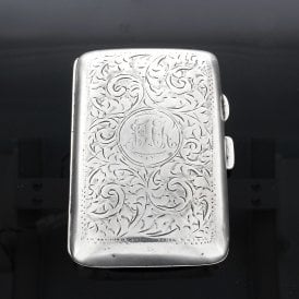 1918 Sterling Silver Cigarette Case 