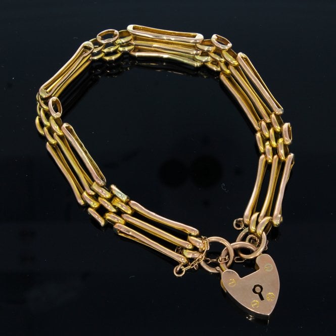 Antique 9CT ROSE GOD GATE LINK 6525250