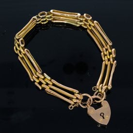 9CT ROSE GOD GATE LINK 6525250