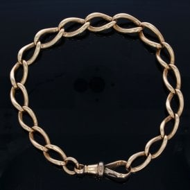 9ct Rose Gold Curb Link Bracelet