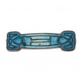 Art Nouveau Silver Scroll Brooch