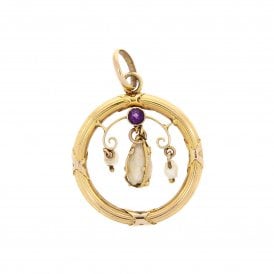 Victorian Circle Pendant 