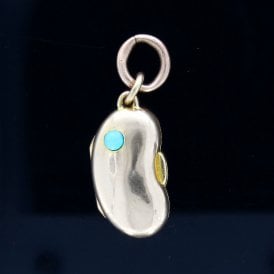 Victorian Gold Bean Shaped Locket Pendant