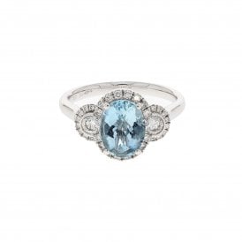1.41 Carat with 0.48ct Natural Diamonds Platinum Ring 
