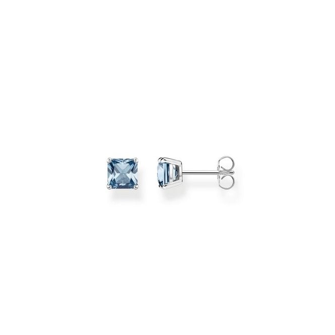 Blue Stone Stud Earrings H2174-009-1 