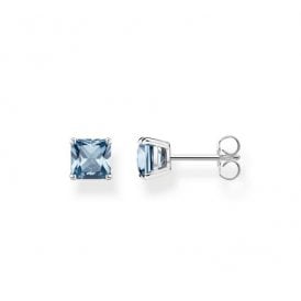 Blue Stone Stud Earrings H2174-009-1 