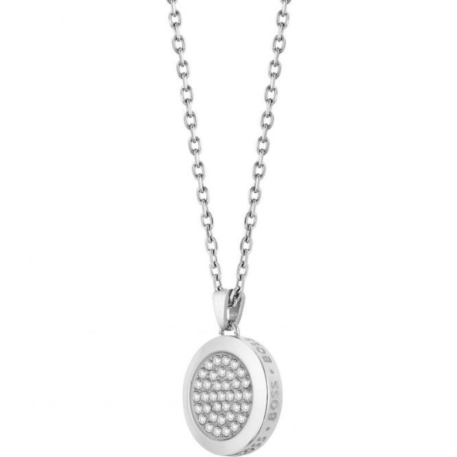 Boss Jewellery Medallion Crystal Necklace 1580298