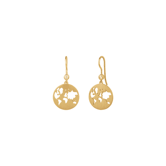byBiehl Beautiful World Earrings - 14ct Gold-Plated Sterling Silver
