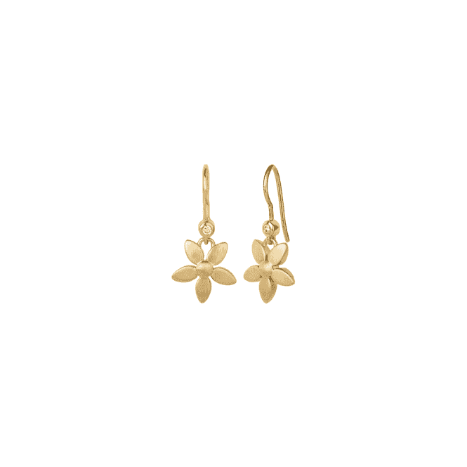 byBiehl Forget Me Not Earrings - 14ct Gold-Plated Sterling Silver