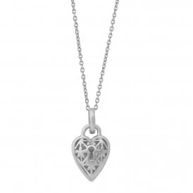 The Lock Necklace Sterling Silver 3-2606A-R 