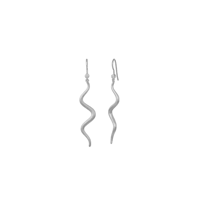 byBiehl Wave Earrings - Silver