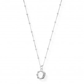 Bobble Chain Moon & Stars Necklace SNBB580