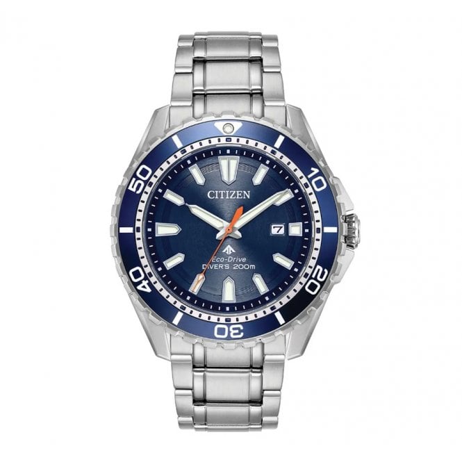 Citizen Watch CITIZEN ECO-DRIVE PROMASTER DIVER BLUE DIAL STAINLESS STEEL BRACELET WATCH BN0191-55L