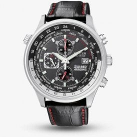 Eco-Drive Red Arrows Black Dial Chronograph Black Leather CA0080-03E