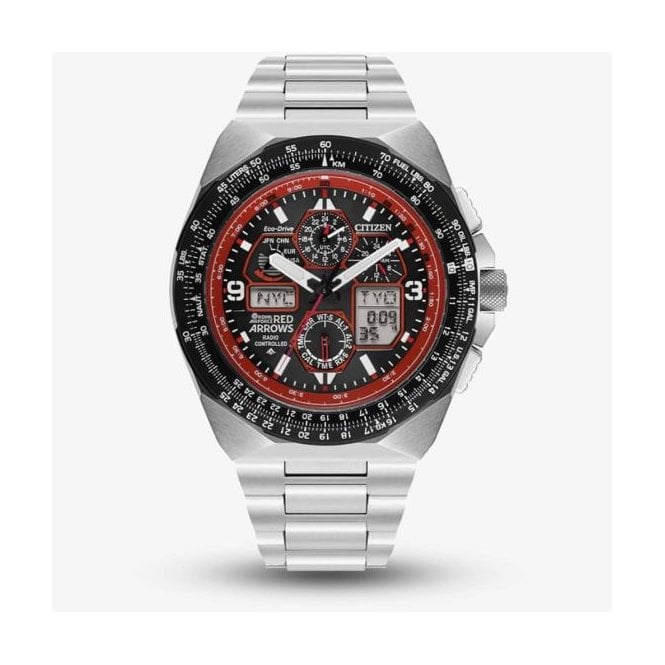 Citizen Watch Eco-Drive Red Arrows Limited Edition Stainless Steel Bracelet Watch JY8126-51E