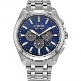 Gents Blue Dial Eco Drive Chronograph CA4510-55L