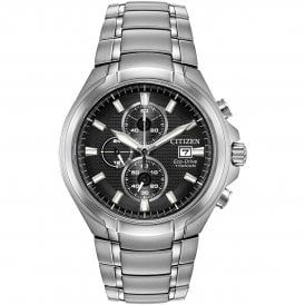 Gents Super Titanium Black Dial Chronograph CA0700-86E