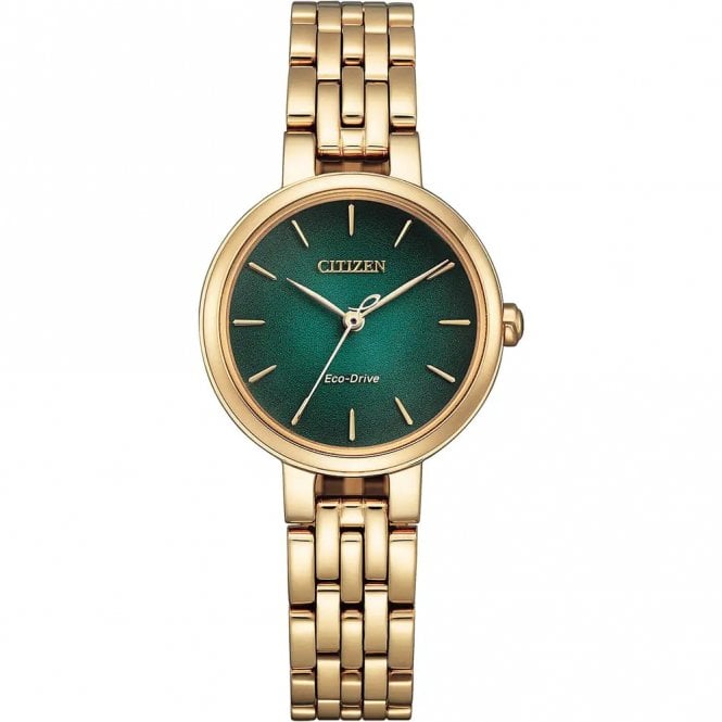 Citizen Watch Ladies L Silhouette Green Dial EM0993-82Z