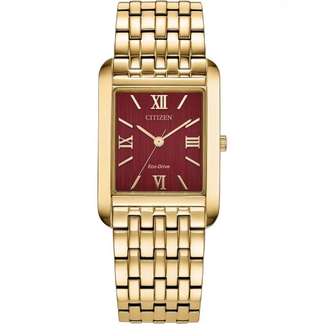 Citizen Watch Men's Bracelet Red Dial BJ6572-54X