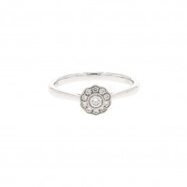 9ct White Gold Ring